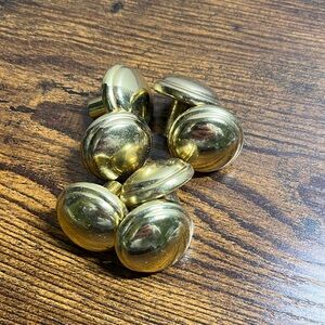Vintage Solid Brass Drawer Knobs 7 | Heavy Duty | Cabinet Hardware